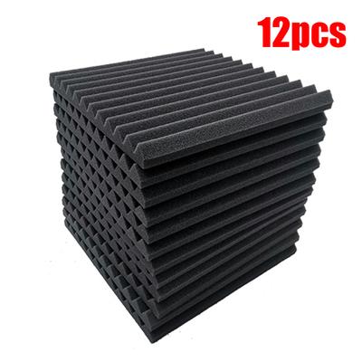 Lot de 12 panneaux acoustiques en mousse insonorisante pour studio