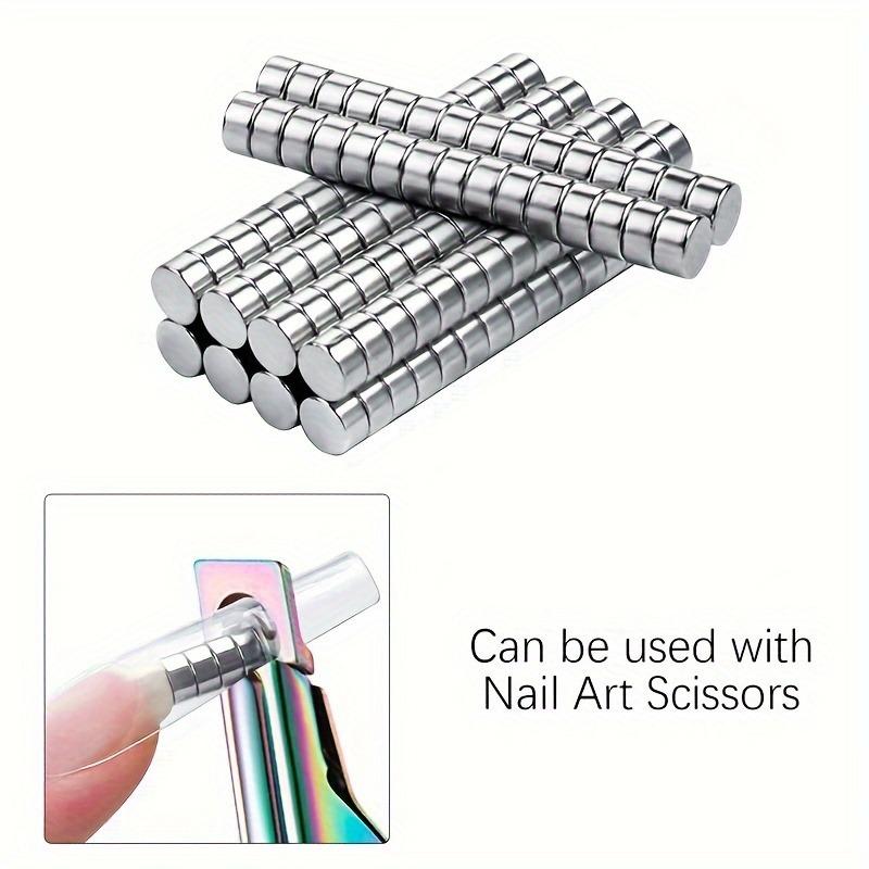 Instrumente pentru arta unghiilor, magneți puternici, magneți cilindrici multifuncționali ochi de pisică, magneți pentru arta unghiilor, set de 10 piese