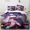 Anime Game Genshin Impact Ganyu Bedding Set Duvet Cover Bed Set Quilt Cover Pillowcase Comforter king Queen Size Boys Adult