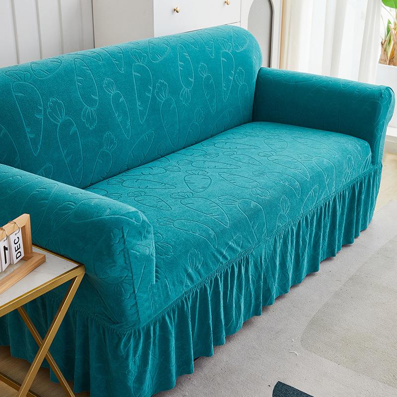 Thickened skirt jacquard sofa cover All-inclusive cover Full cover Sofa cover Universal non-slip and dust-proof sofa cover Clearance