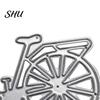 Cutting Die Bike Shape DIY Scrapbook Stencil Template Mold Paper Embossing Tool for Greeting Card