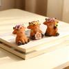 Cross-border Outdoor Highland Cow Flower Pot - Resin Garden Courtyard Ornament Set