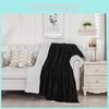 Lightweight Polyester Plush Bed Blanket With Simple Style For Relaxing Nights