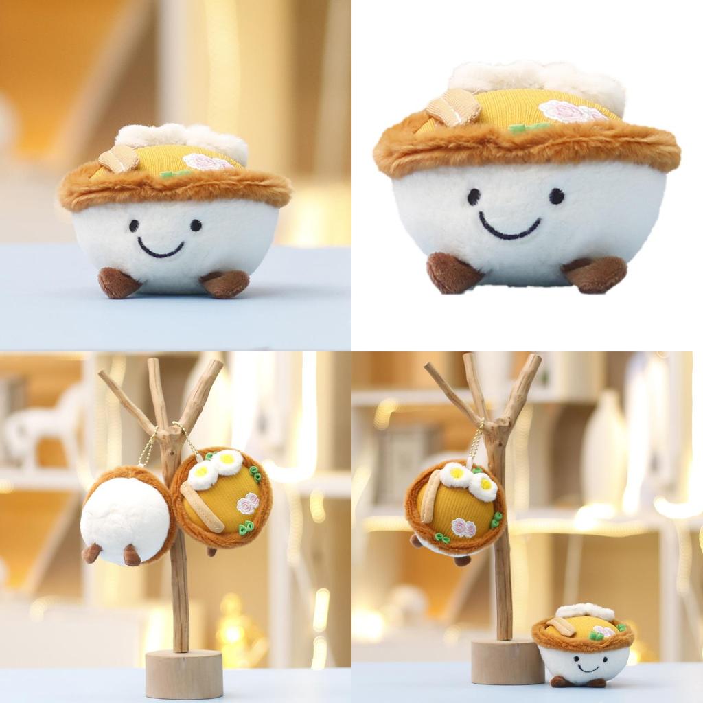 Noodle Egg Cartoon Plush Keychain Pendant With Pp Cotton For Kids And Gift Teens