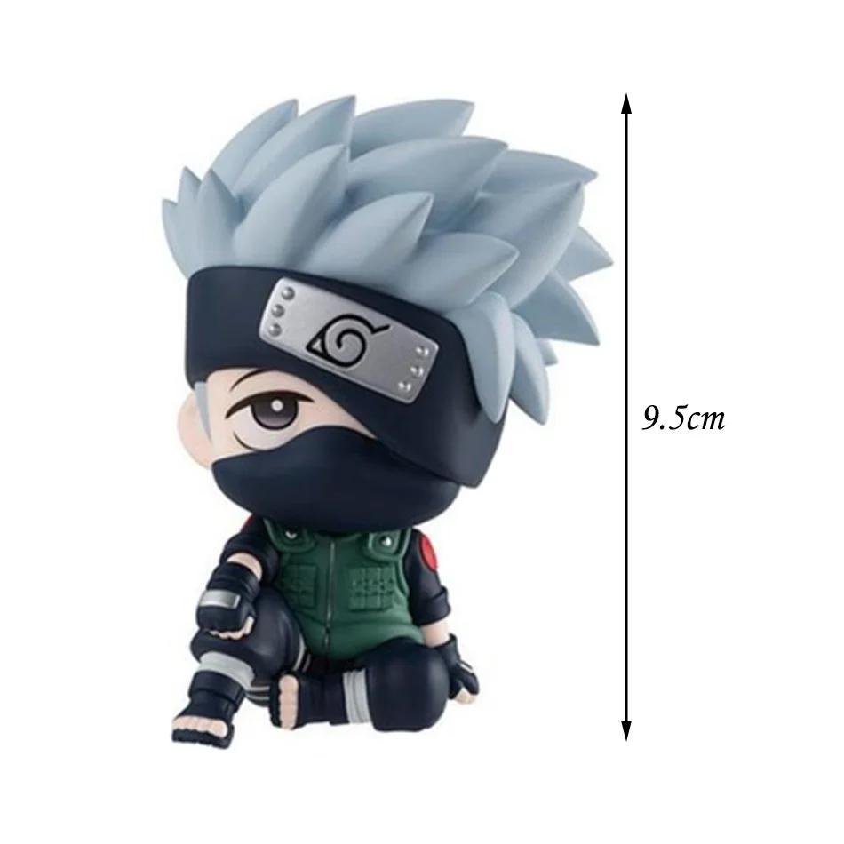 9cm Naruto Q Version Anime Character Anime Kakashi Sasuke Nizuchi Naruto Car Model Accessories Cute Toy Naruto Character Model