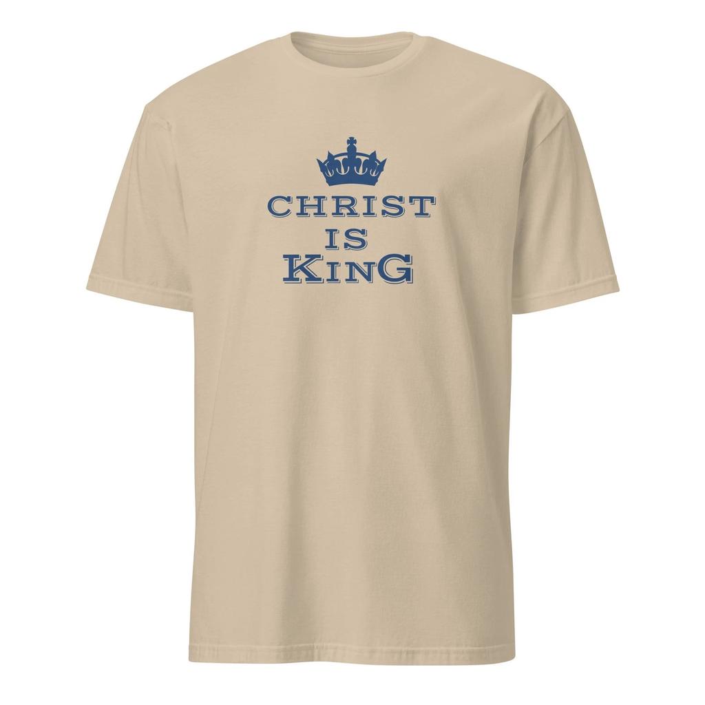 Christ Is King T-Shirt, Christian Aesthetic Tee, Vintage Faith Crown Jesus