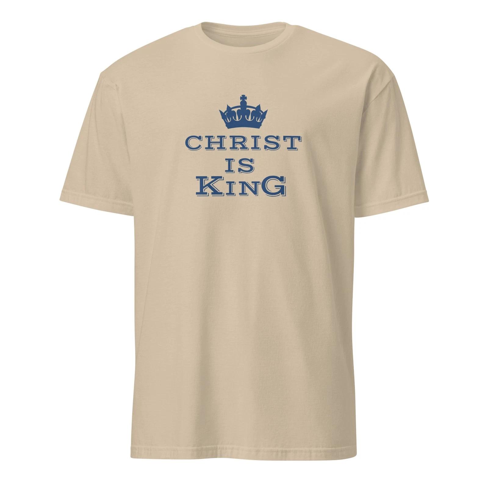 Christ Is King T-Shirt, Christian Aesthetic Tee, Vintage Faith Crown Jesus M