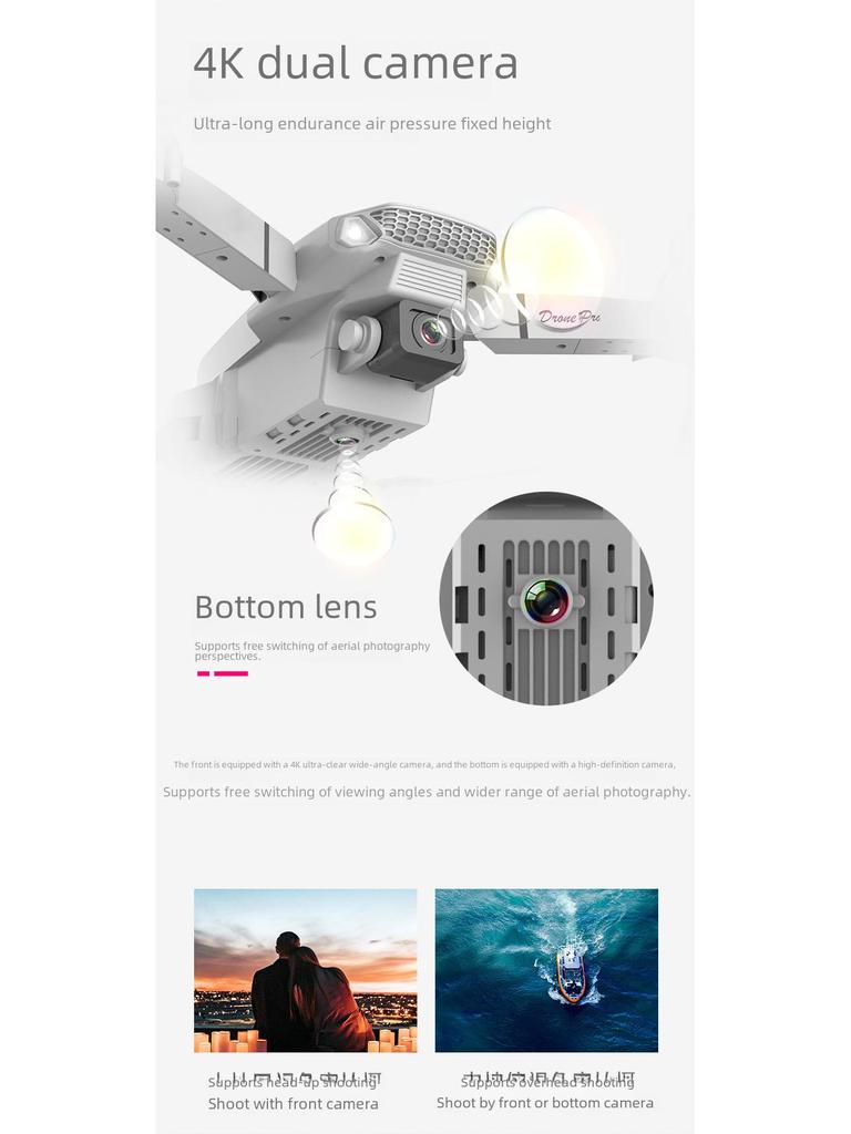 High-Definition E88 K3 Drone: Four-Axis Remote-Control Aerial Photography Toy