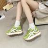 Casual moral training shoes New in spring and autumn New heightened platform, light and comfortable leather Forrest Gump shoes