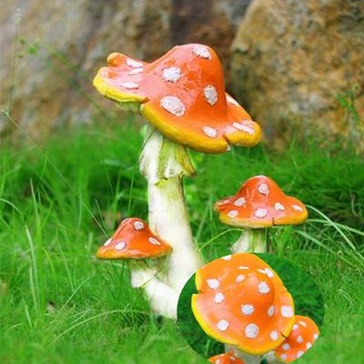 Realistic Mushroom Toadstool Miniature Ornament Fairy Garden Terrarium Dollhouse Decor for Bonsai Terrariums