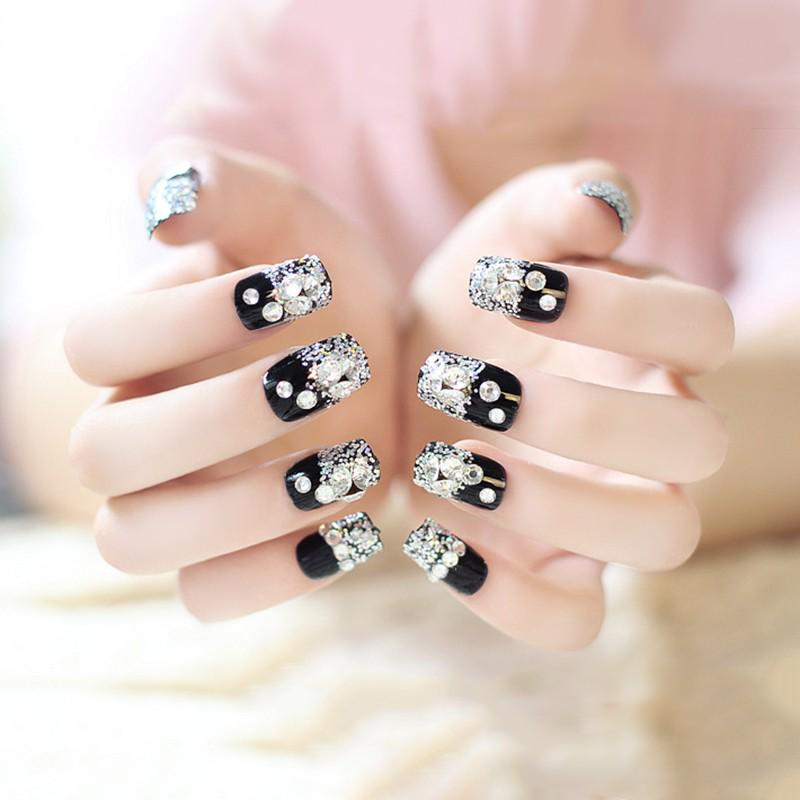 Buy New 24 Pieces Nail Art Sheets Fashion Noble Fake Nails Removable Safety And Harmless Nail Sticker Stickers For Bride Girls At Affordable Prices Free Shipping Real Reviews With Photos Joom