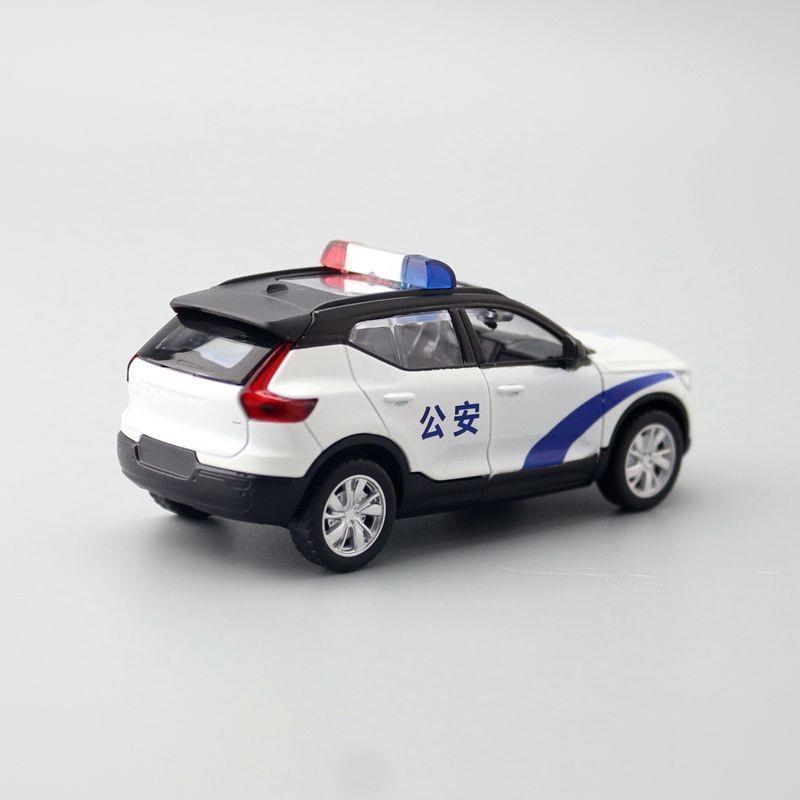 143 Alloy Xc40 Police Car Model With Inertia Control For Kids Gift Toy