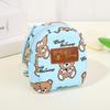 Kids' Cute Bear Mini Coin Purse: Korean Style Cartoon Schoolbag Pendant, Portable Wallet, Earphone & Key Holder