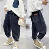 Boys' Jeans Children's Clothing Trousers Spring and Autumn Fashion Loose Boys'   Denim Pants