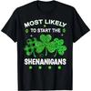 St Patricks Day Shamrock Celebration T Shirt Women Men with Leopard Irish Design