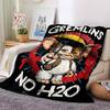Gremlins No H2O Poster Flannel Blanket Super Soft Warm Cozy Blanket For Sofa Bed Office Travel Allseason Home Decor Gift