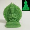 Bronzová barva Tisícruký Guan Yin Buddha Socha Ornamenty Pryskyřice Čínská Kwan Yin Buddha Socha Figurky Domácí dekorace