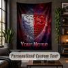 Personalized Wall Tapestry,VfB Stuttgart FC Custom Text, Soft Fabric Wall Art For Indoor Decoration