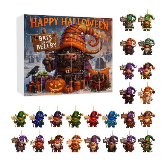Advent Calendar 2025 Advent Calendar with 24 Acrylic Charms Pumpkin