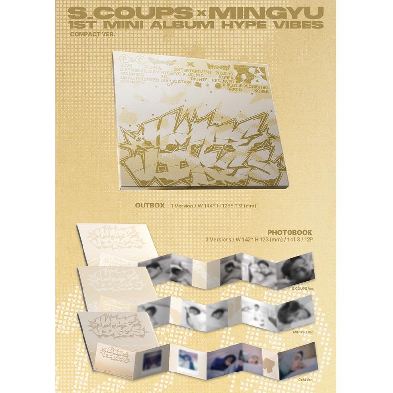 Pre-order S.COUPS X MINGYU 1st Mini Album HYPE VIBES Compact Ver. & SHOP POB