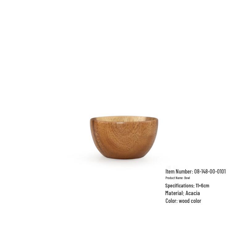 Abay Acacia Wooden Salad & Fruit Bowl