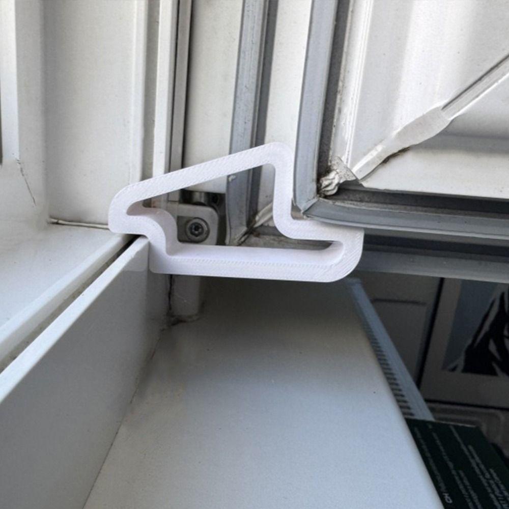 Durable Plastic Door and Window Stopper Multi-use Easy Removal Window Door Wedge Track Lock Door Stops for Secure Window Closure