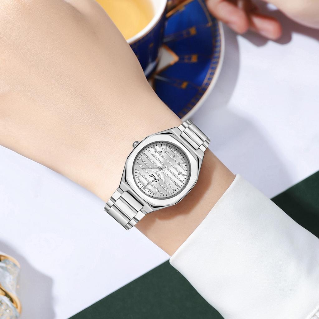 Light Luxury High-End Steel Belt Watch Women'S Calendar High-Value Waterproof Watch Women'S Quartz Watch