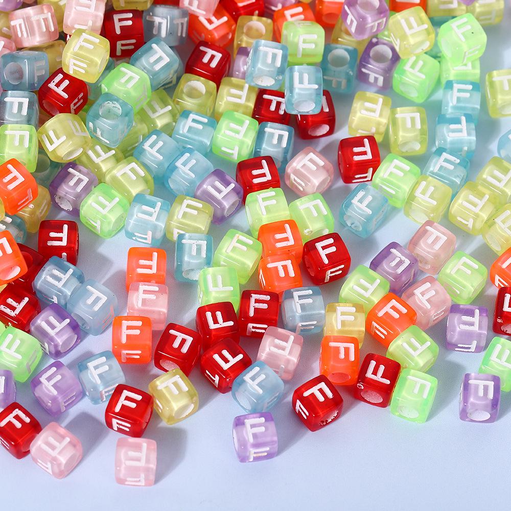 Colorful A-Z Letter Beads for DIY Jewelry & Educational Bracelets