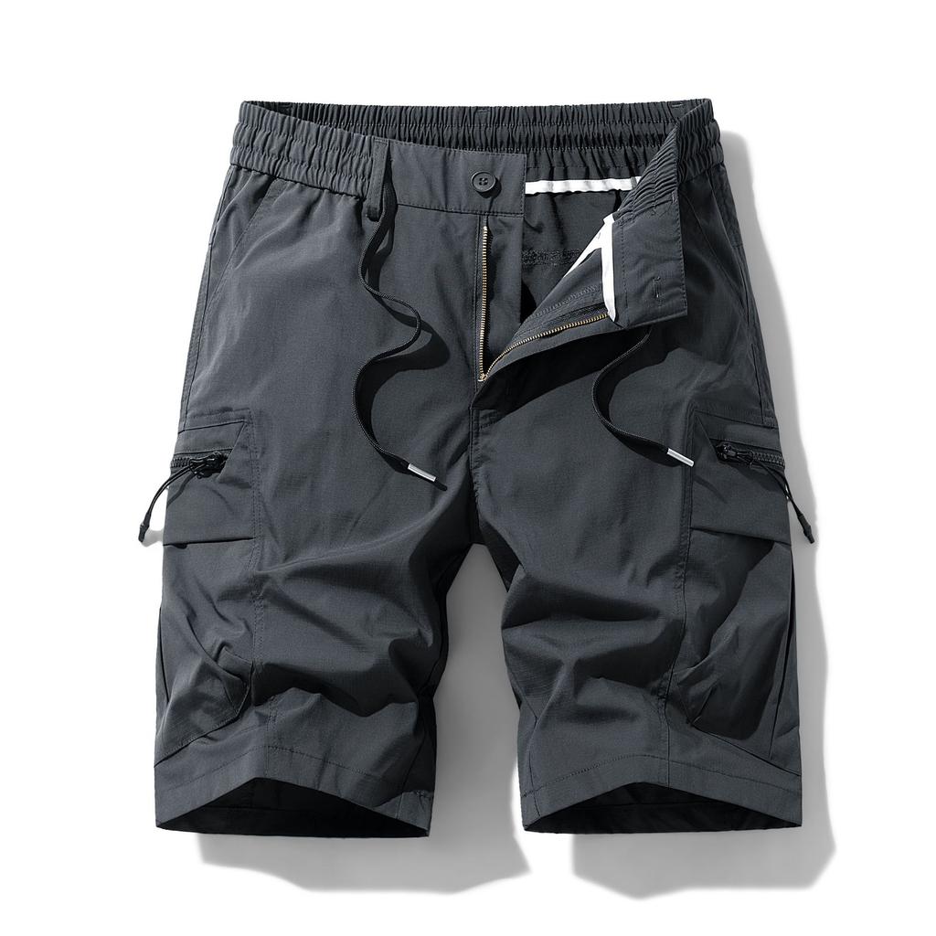 Men's Fashion Multiple Pockets Five-pocket Pants Loose Casual Wear Work Pants Shorts