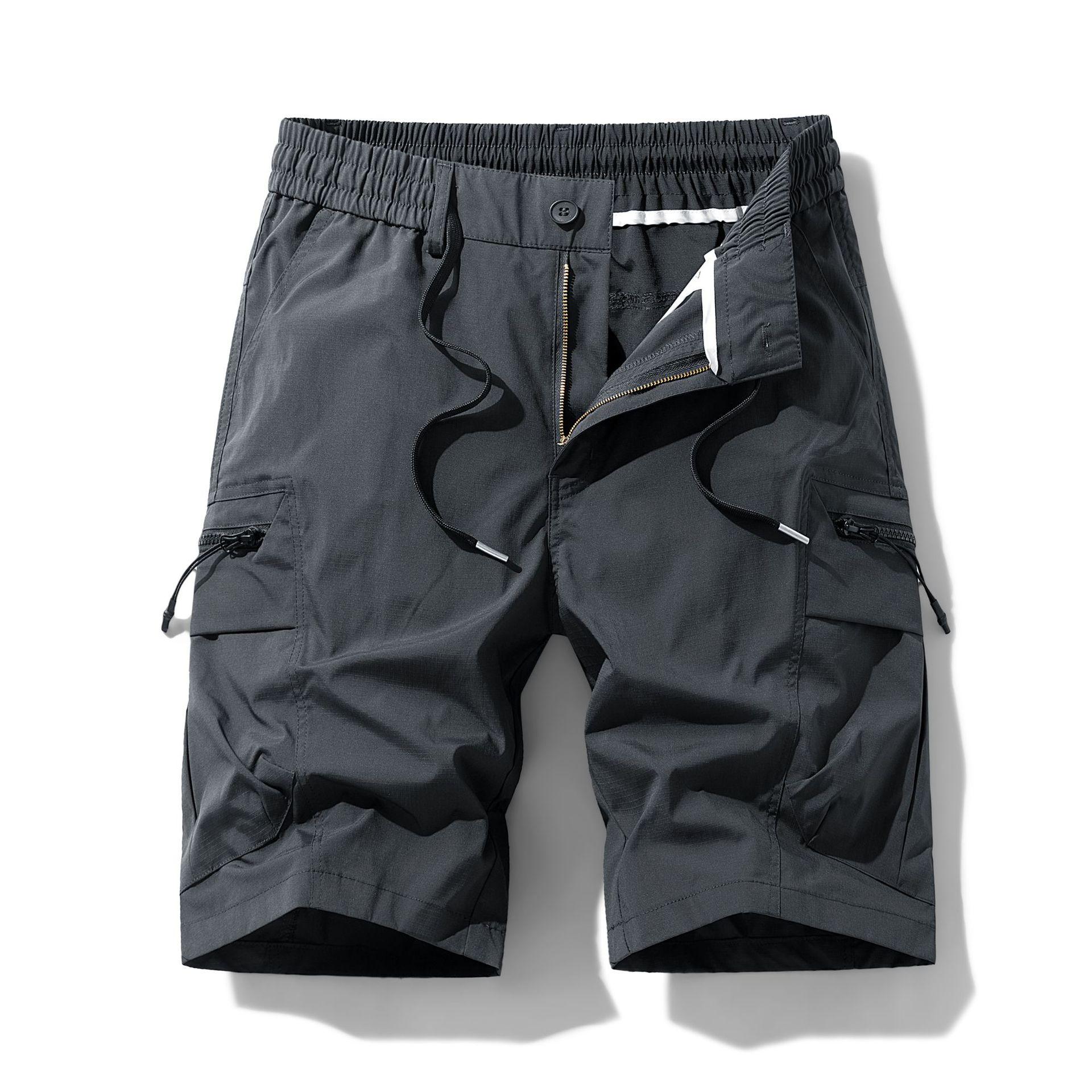 

Men s Fashion Multiple Pockets Five-pocket Pants Loose Casual Wear Work Pants Shorts XL