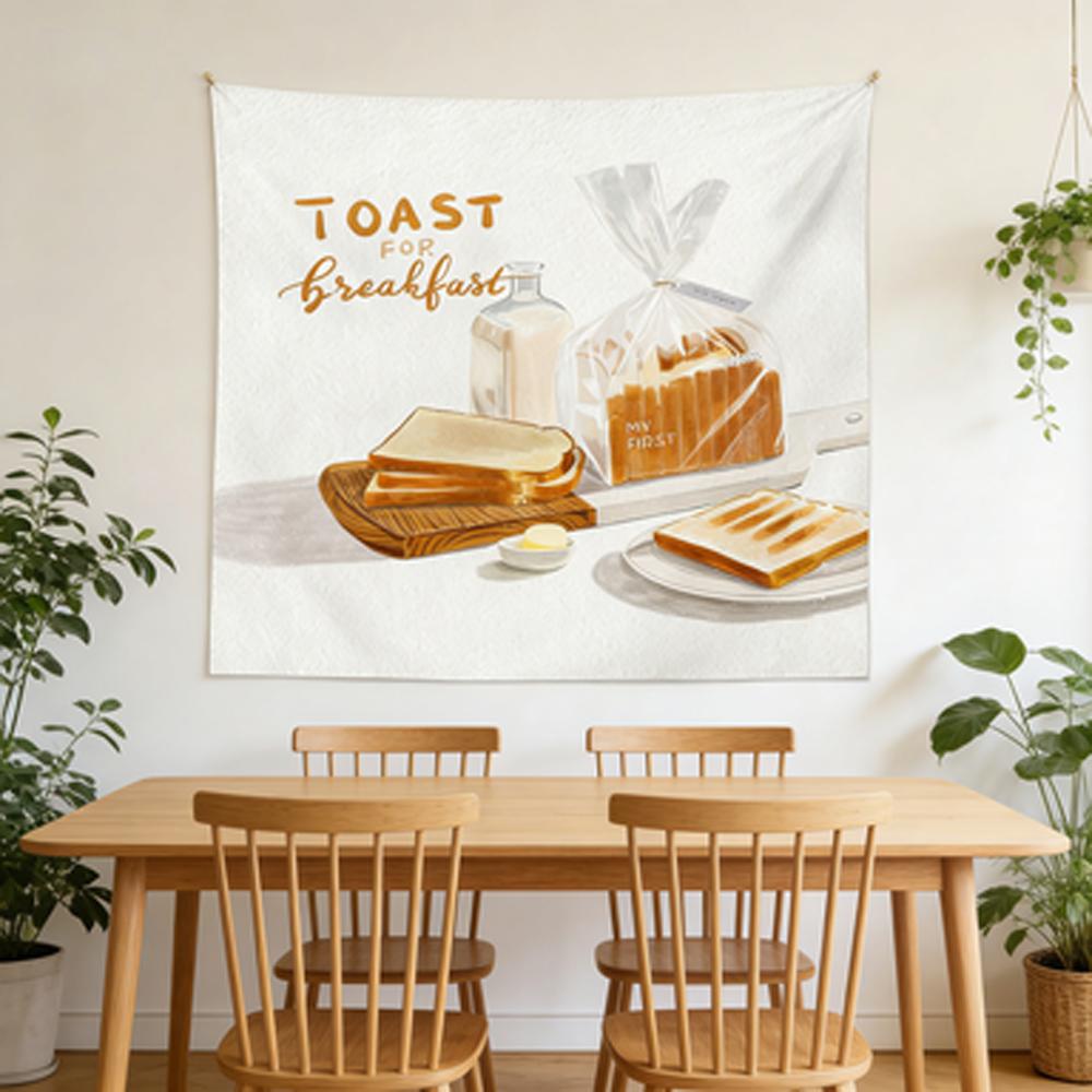 Warm Wall Tapestry Kitchen  Dining Room Ambient Tablecloth Photo Backdrop Hanging Cloth Living Room Decorative Wall Hanging