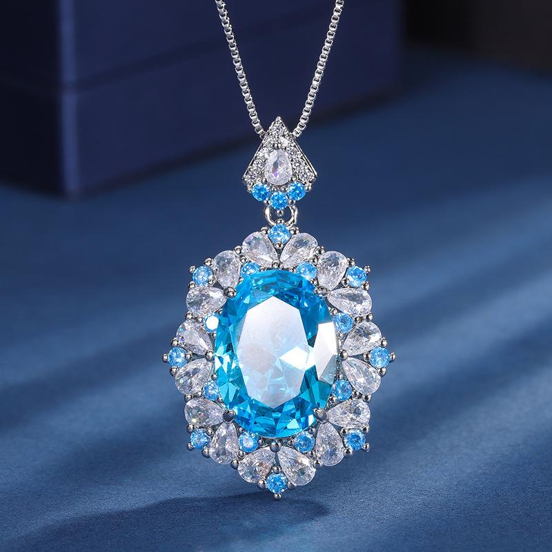 

Новый женский дизайн в стиле легкой роскоши, круглый зеленый кулон с микроинкрустацией цирконами, модные аксессуары