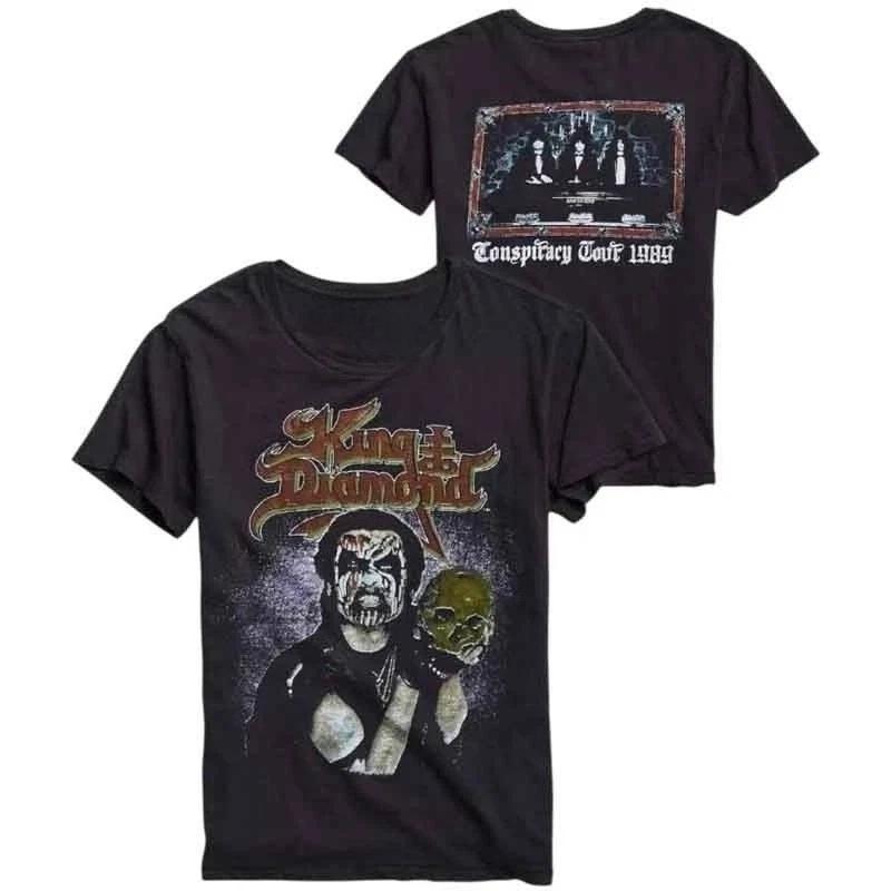 

New King Diamond Conspiracy 1989 Tour Mercyful Fate Band T-Shirt Reprint High-end Luxury Is for Both Men and Women Top Y2k 4XL