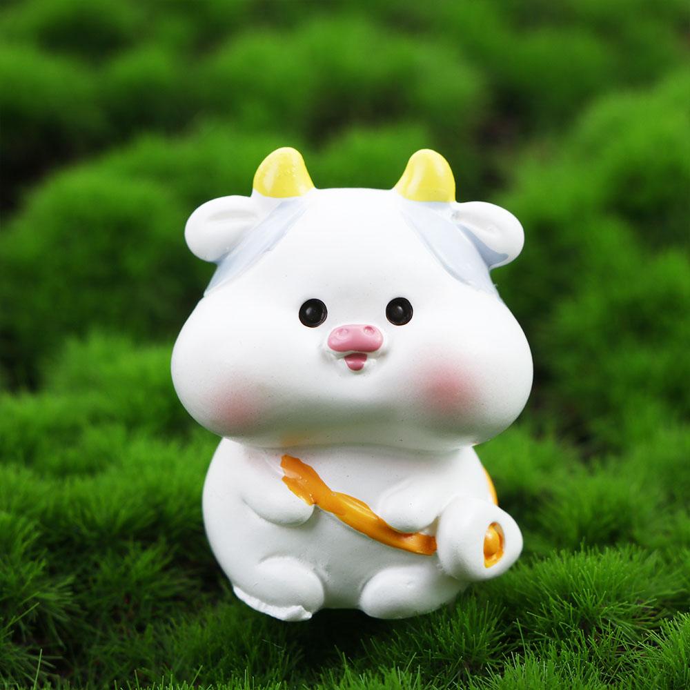 Mouse Rabbit Resin Animal Landscape Zodiac Decoration Tiger Crafts Birthday Gift Ornaments Figurine