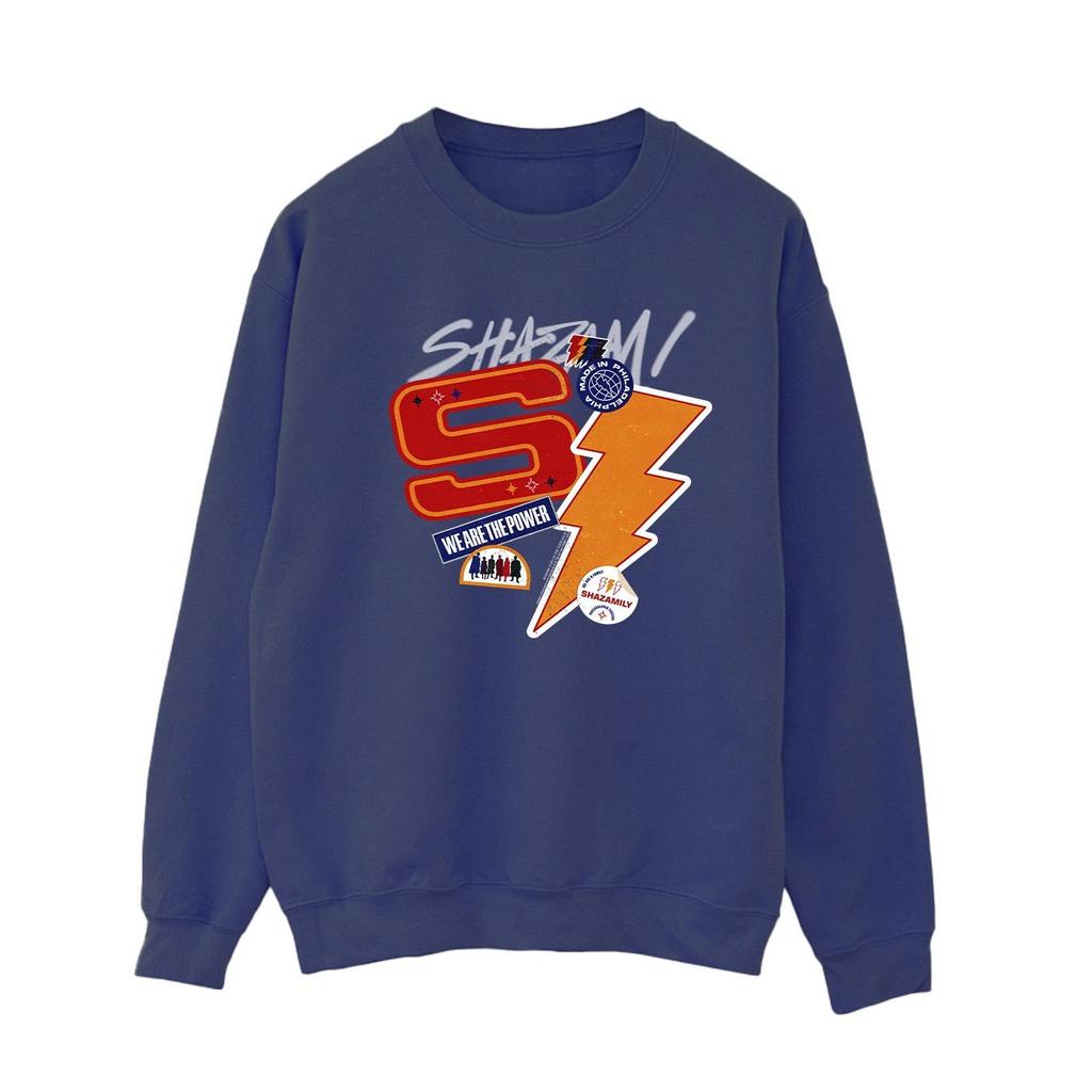 DC Comics Womens/Ladies Shazam Fury Of The Gods Sticker Spam Sweatshirt