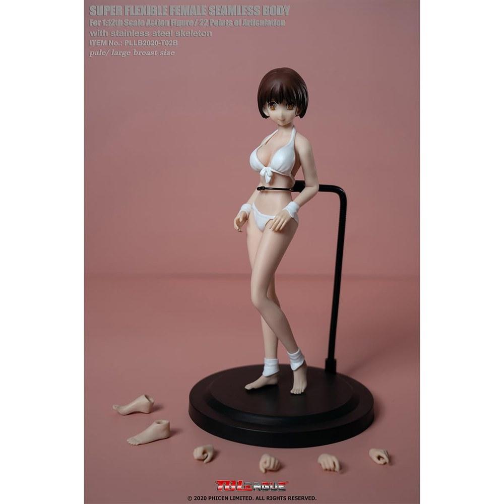 HiPlay TBLeague 1/12 Seamless Female Body T02B Fair Skin Super Articulated Action Figure Head Included