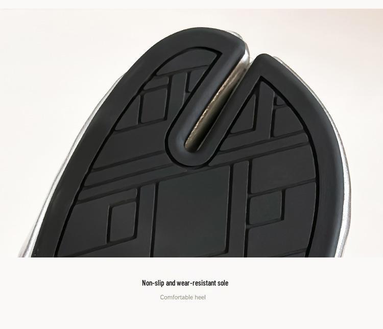 Jetzt verfügbar, sofortiger Versand! Französische Retro-Mules mit geteilter Zehenpartie 'Schweinshaxe' für Damen - Vielseitig, Stilvoll, Lederschuhe.