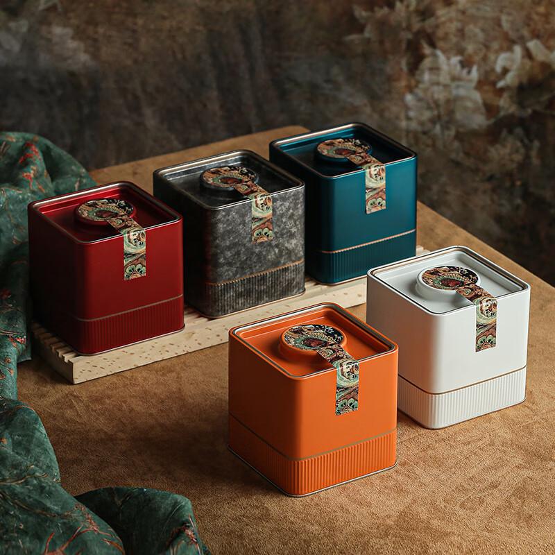 

Zhinianhua Vintage Tinplate Tea Caddy