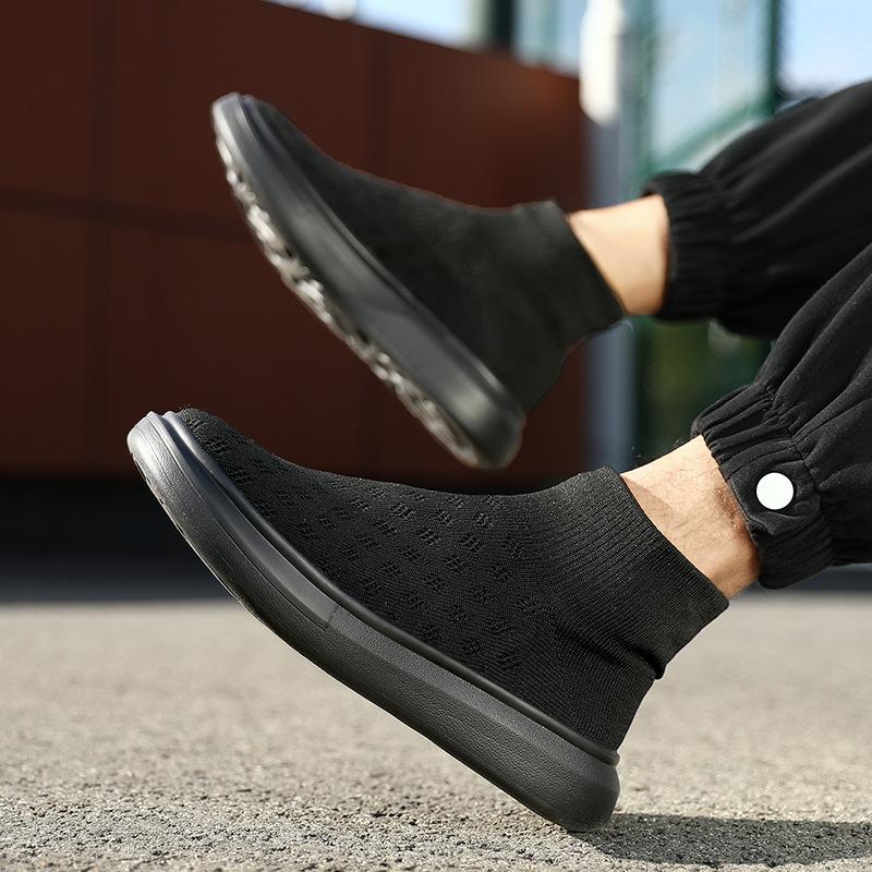 Casual Outdoor Hiking Shoes Daily Commuter Lightweight Couple Socks Shoes Lazy