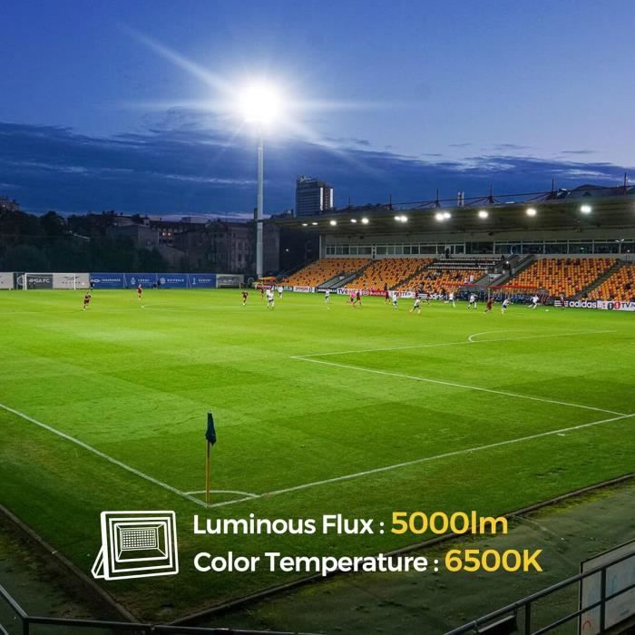 Projecteur LED - REALKY - 50W - 5000LM - IP65 Étanche - Éclairage Extérieur Jardin, Patio, Garage