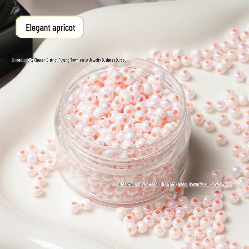 Переливающиеся перламутровые стеклянные бусины-семена 3 мм для DIY браслетов и изготовления украшений 50g