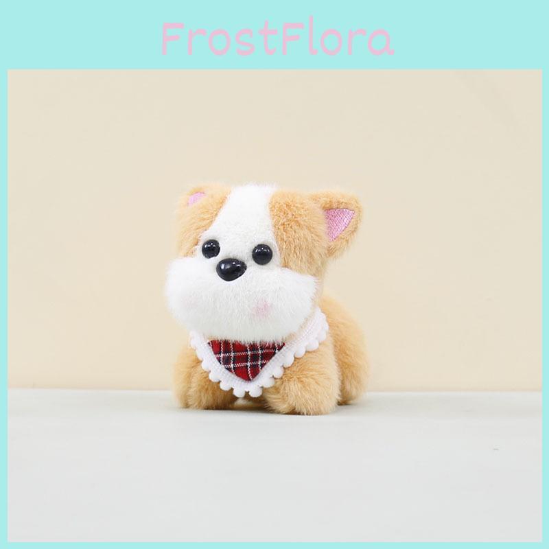 Delightful Fluffy Dog Plush Toy Keychain With Adorable Design Perfect For Gifts