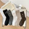 Women's Mid-calf Socks, Cotton Socks, Versatile Pile Socks