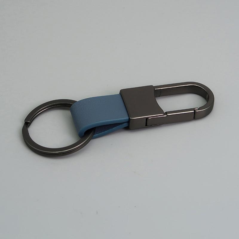 Legierung Leder Schlüsselanhänger Multifunktional Langlebig Leder Hüftanhänger Schlüsselanhänger Karabinerhalter Anti-Verlust