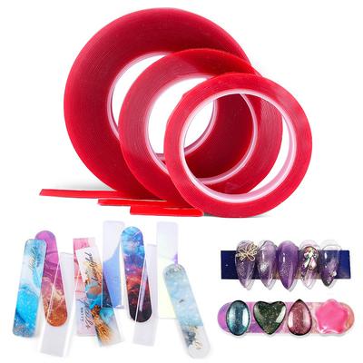 Nail Art Tools Transparent Double-Sided Tape Crystal Adhesive Tape Finished Nail Art Display Strip Double-Sided Non-Marking Display Glue