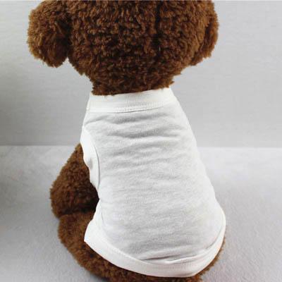 Xs-3Xl Blank Dog T Shirt Summer Cotton Dog Vest Shirt For Small Medium Large Dogs Yorkie Pitbull Clothes Pet Apparel