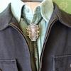 Cowboy Necktie Guitar Pendant Bolo Tie for Music Lover Shirt Sweater Decors
