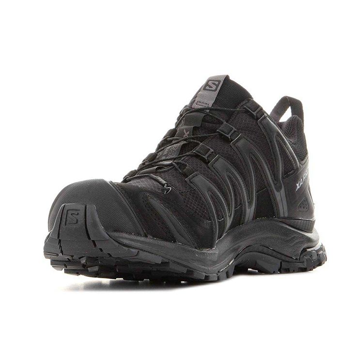 SALOMON Xa Pro 3D Leather Comfortable Outdoor Breathable Low-Cut Hiking Shoes Men Hiking Shoes Black 393322