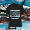 Bombardino Crocodilo Italienisches Brainrot Meme Softstyle T-Shirt Top Vintage Top Für Den Alltag Unisex Weich Grafik