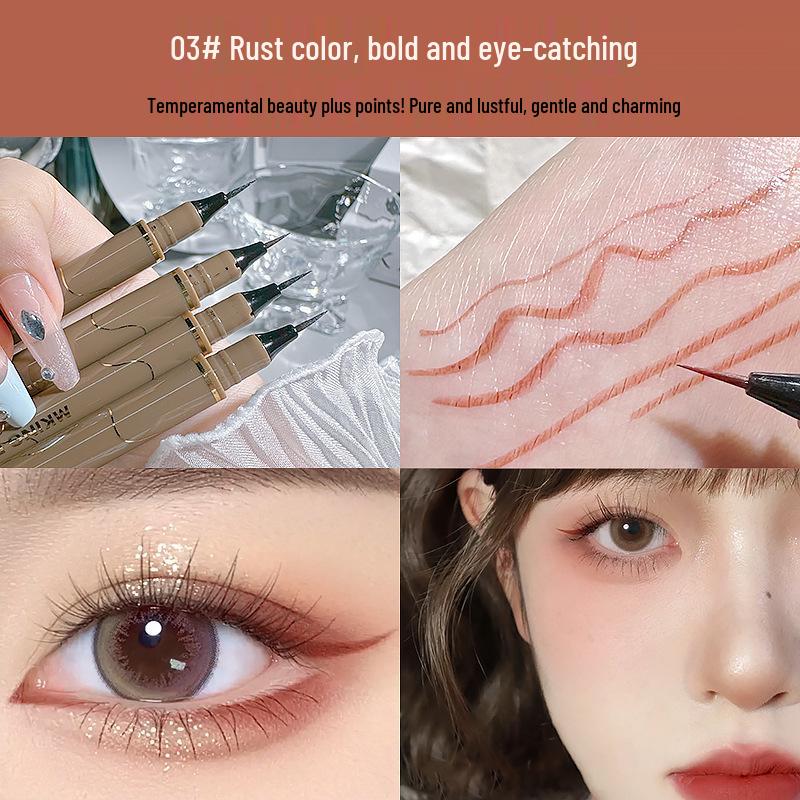 

MK Быстросохнущая, Стойкая Водостойкая Подводка для Глаз: Водостойкий ультратонкий цветной карандаш с хлопковым наконечником для теней под глазами.